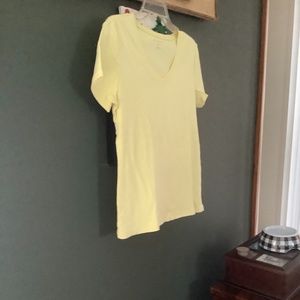 Eddie Bauer lemon yellow T-shirt